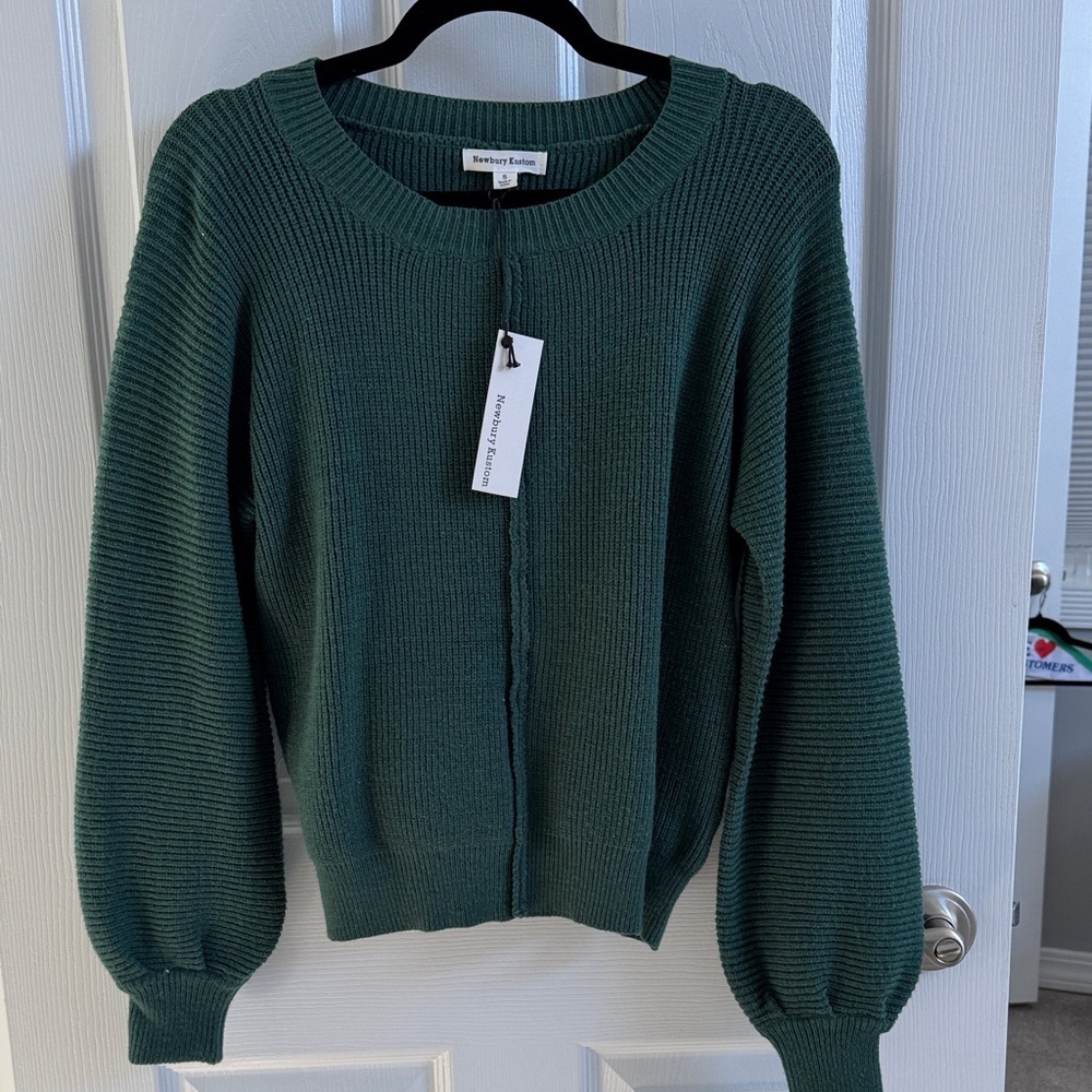 Newbury Kustom Green Crew Neck Sweater - Picture 4 of 5